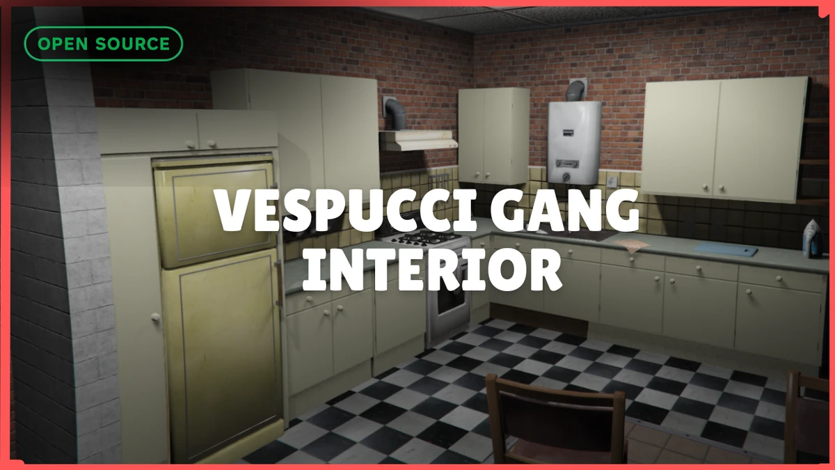 Vespucci Gang Interior MLO FiveM | Gang Hideout & HQ | Open Source